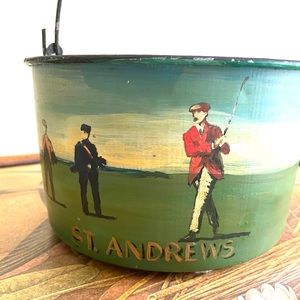 FATHER’S DAY Vintage hand-painted golf pail